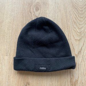 Nobis Black Merino Wool Hat